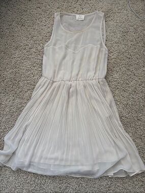 Pins & Needles Sheer Sleeveless Top in Light Taupe from Anthropologie